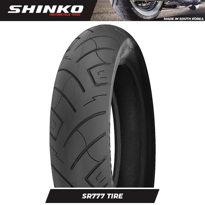 Shinko Motorcycle Tires Sr777 All Black 180/55B18 Rear Tl 1