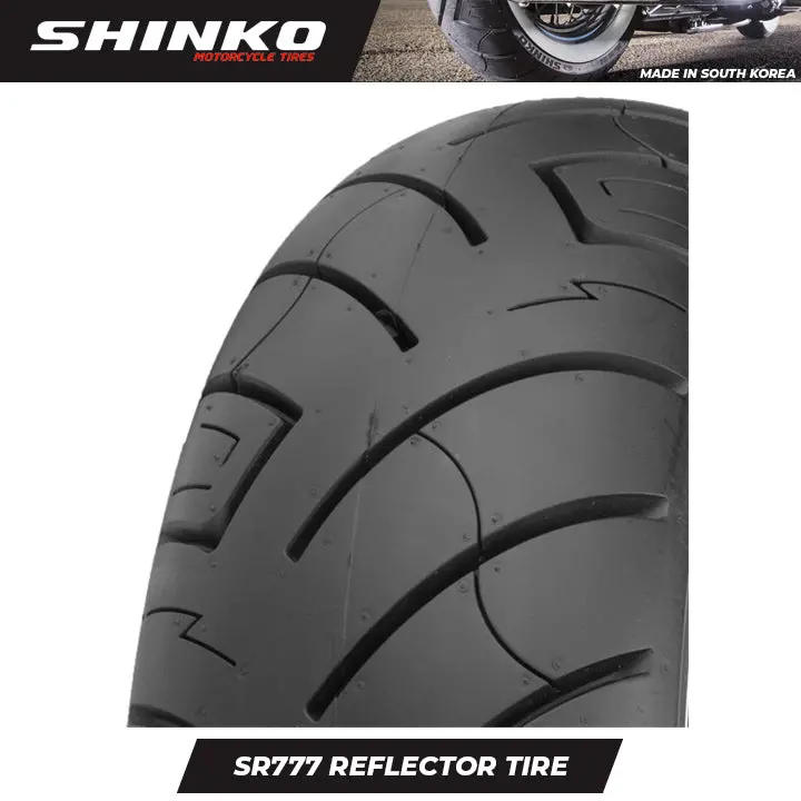 Shinko Motorcycle Tires Sr777 Reflective 130/90B16 Rear Tl 1