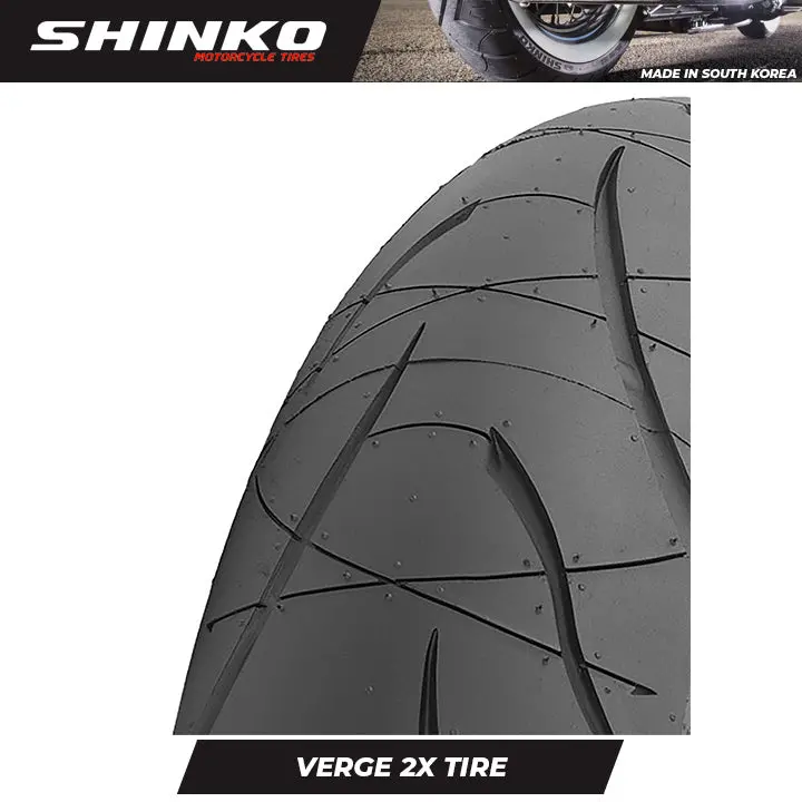 Shinko Motorcycle Tires Radial Verge 2X 160/60Zr17 Rear Tl 2