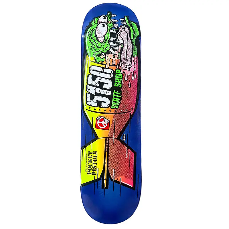 Pocket Pistols X 5150 Skate Shop Collab 8.5" Skateboard Deck A-10 1