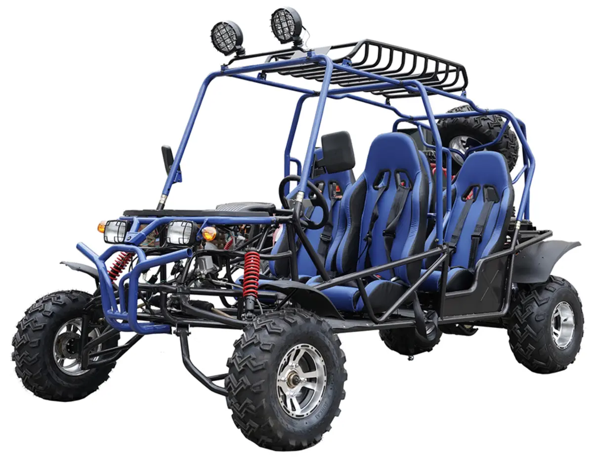 200Cc Venom Hummer Go-Kart | 4 Seater | Automatic | Chrome Wheels 1