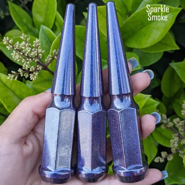 24 Pc 12X1.5 Spike Lug Nuts 4.5" Tall - Powder Coated - Various Colors 83