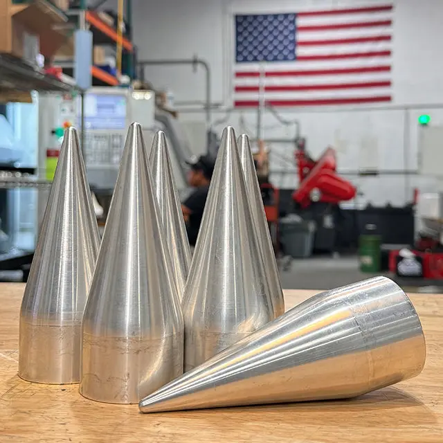 33 Mm Billet Aluminum Spikes Caps 22X1.5 Thread On Lug Nut Covers Style 1