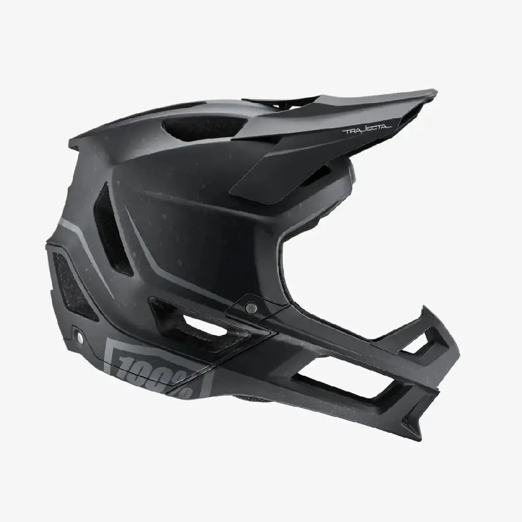 100% Trajecta Full Face Helmet Black 1