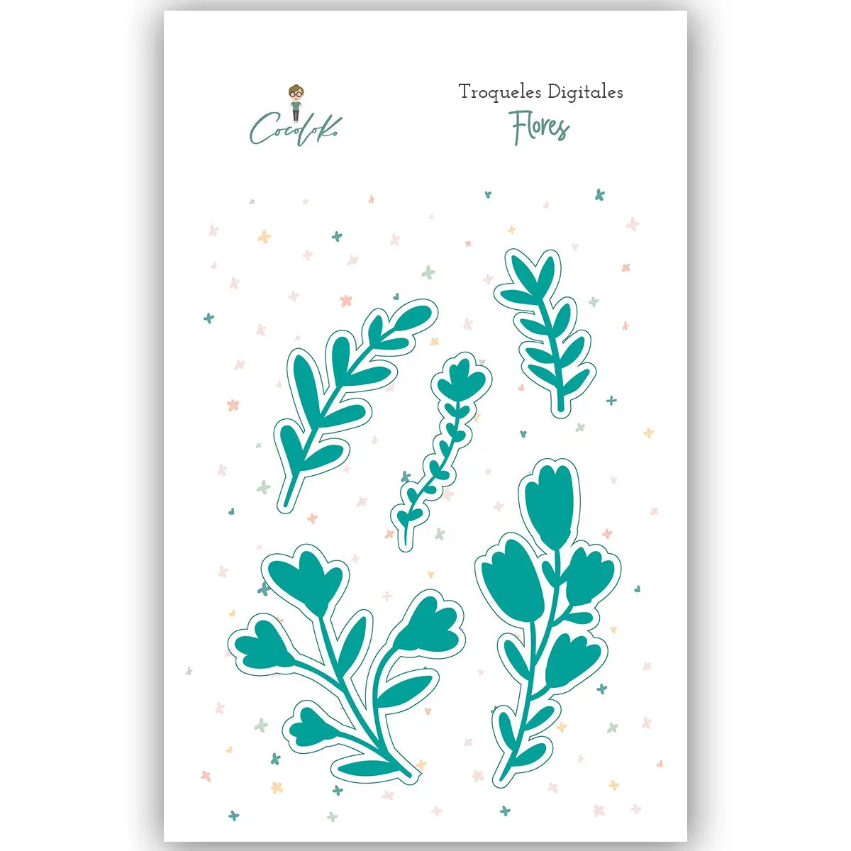 Flores Troquel Digital Gaia 1