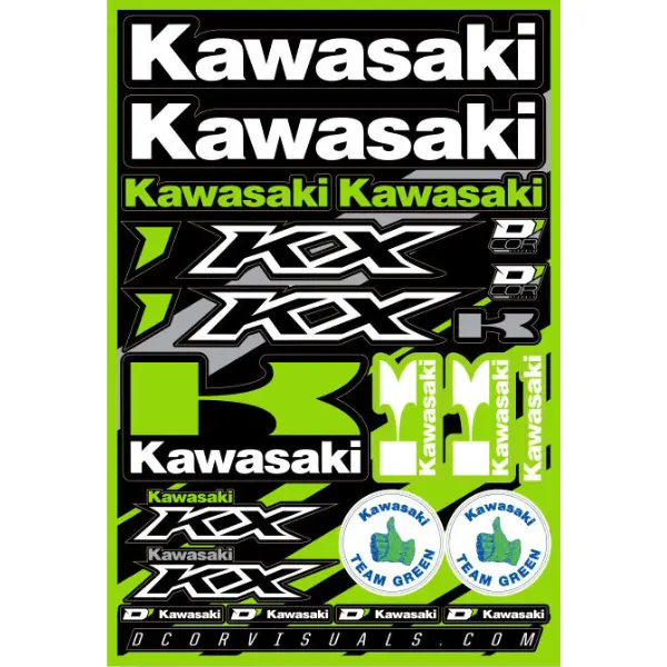 D'cor Visuals - Kawasaki Sticker Sheet 1