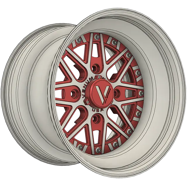 V-2 Utv Wheels Billet Aluminum Lightweight For Can Am Rzr Yxz 1