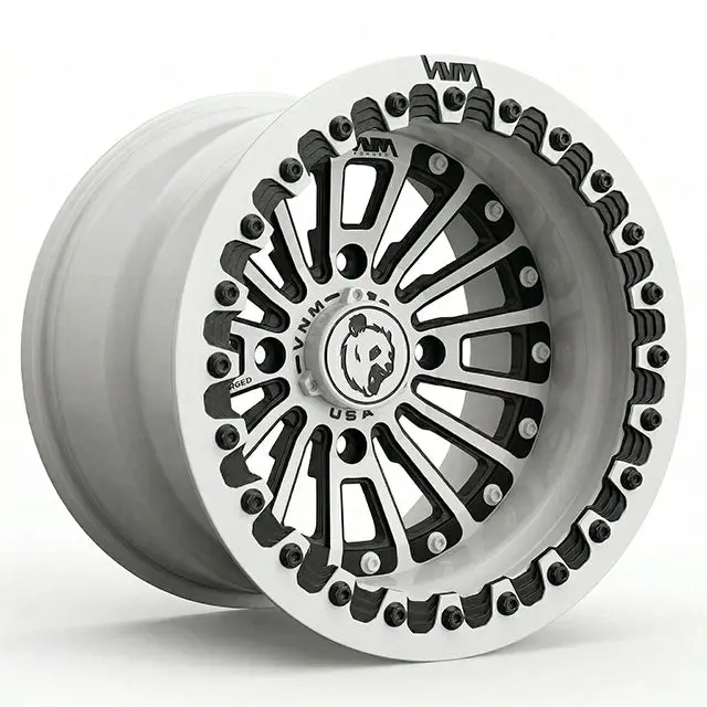 V-4 Stuffed Beadlock Utv Forged Wheels For 4 Lug Can Am Rzr Yxz 1