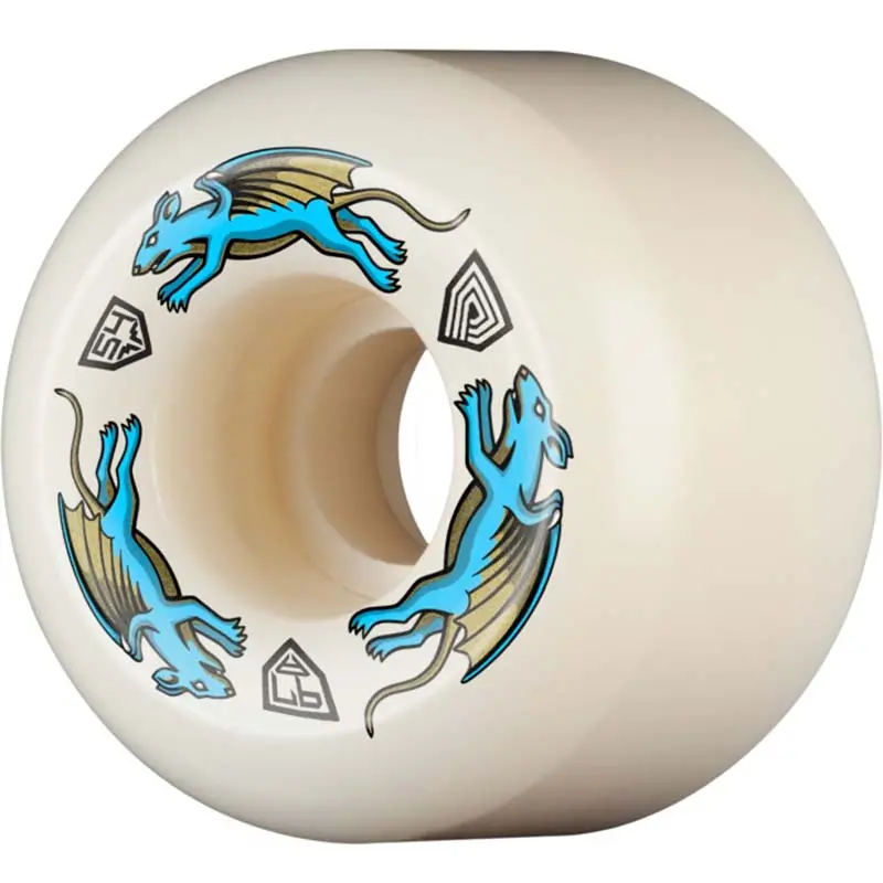 Powell Peralta Nano Rats 97A - Aa2 Asymmetrical Shape - Wide Ride Patch - 54Mm X 39Mm 97A Aa2 Skateboard Wheels 4Pk 1