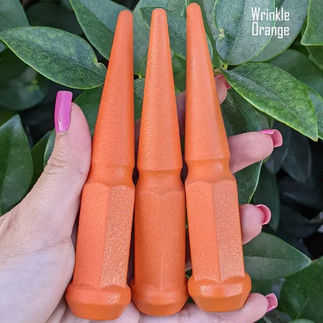 24 Pc 12X1.5 Spike Lug Nuts 4.5" Tall - Powder Coated - Various Colors - Image 85