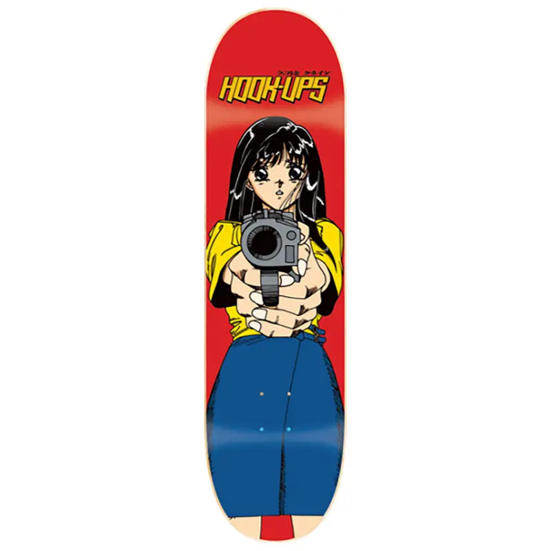 Hook-Ups Skateboards 8.0" X 31.75" Barrel Of A Gun Skateboard Deck 1