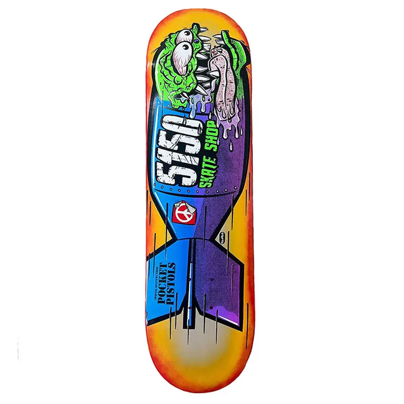 Pocket Pistols X 5150 Skate Shop Collab 8.5" Skateboard Deck A-11 1
