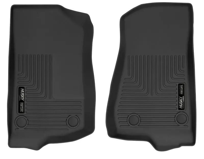 Husky Liners X-Act Contour Front Floor Mats – Black, Compatible With 2018+ Jeep Wrangler 1