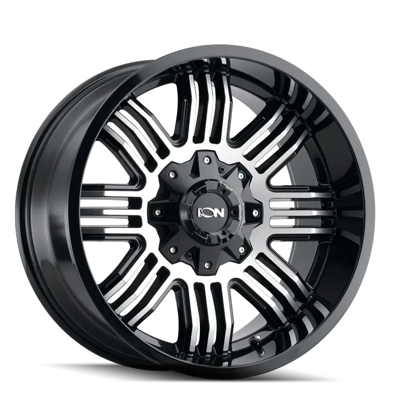 Ion Type 144 20X10 / 8X180 Bp / -19Mm Offset / 124.1Mm Hub Black/Machined Wheel 1