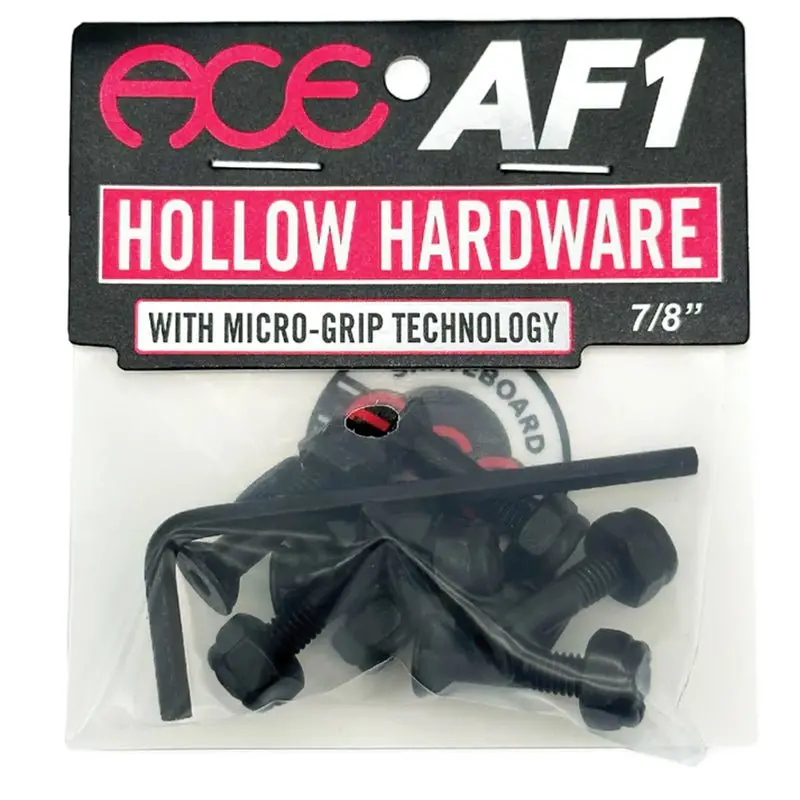 Ace 7/8" Hollow Bolts W/ Grippers Allen Skateboard Hardware 1