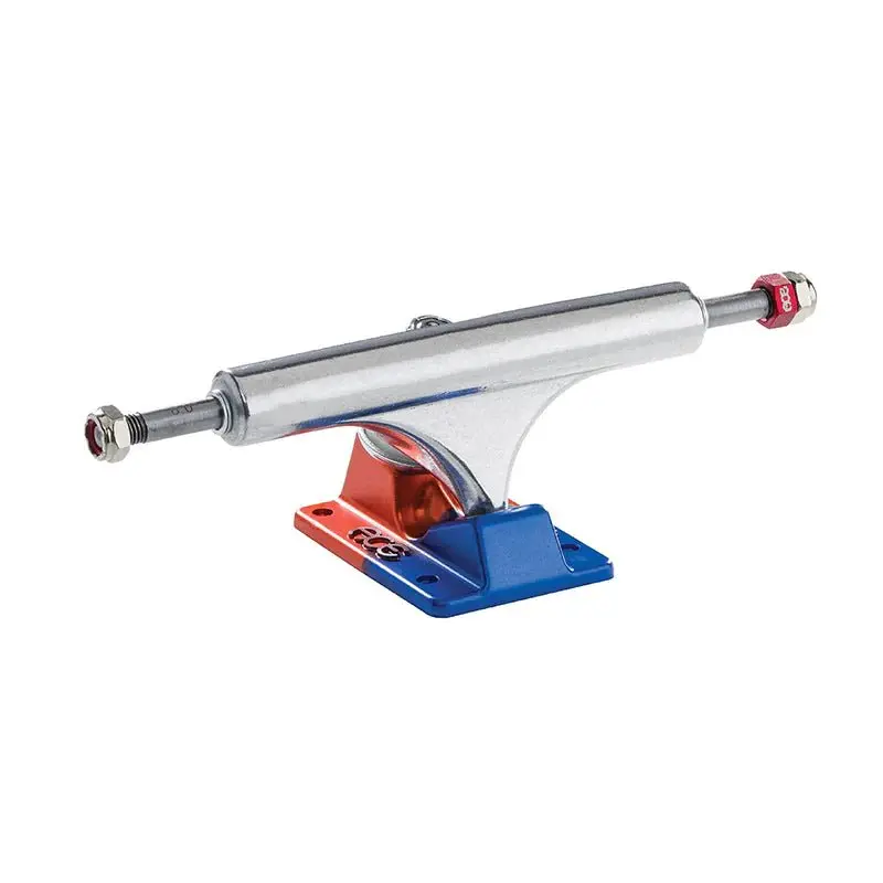Ace Af1 Polished/Anodized Blue & Orange Skateboard Trucks 2Pk 1