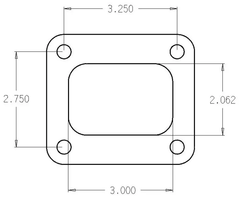 Cometic Turbo Flg T4 Exhaust Gasket For Garrett Turbochargers – .010" Thickness, Exhaust Inlet Seal 1