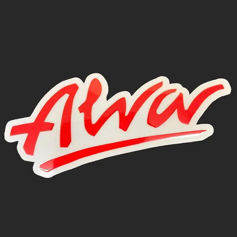 Alva 4.5" X 1-3/4" Og Logo Die-Cut Red Sticker 1