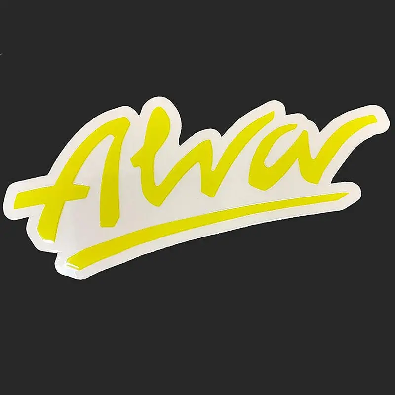 Alva 4.5" X 1-3/4" Og Logo Die-Cut Yellow Sticker 1