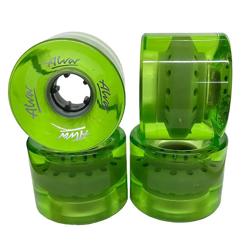 Alva 60Mm 83A Cruiser Clear Green Skateboard Wheels 4Pk 1
