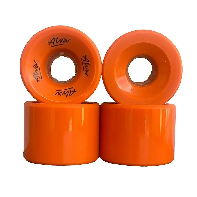 Alva Old School Flat Back Style Burnt Orange Skateboard Wheels 4Pk 1