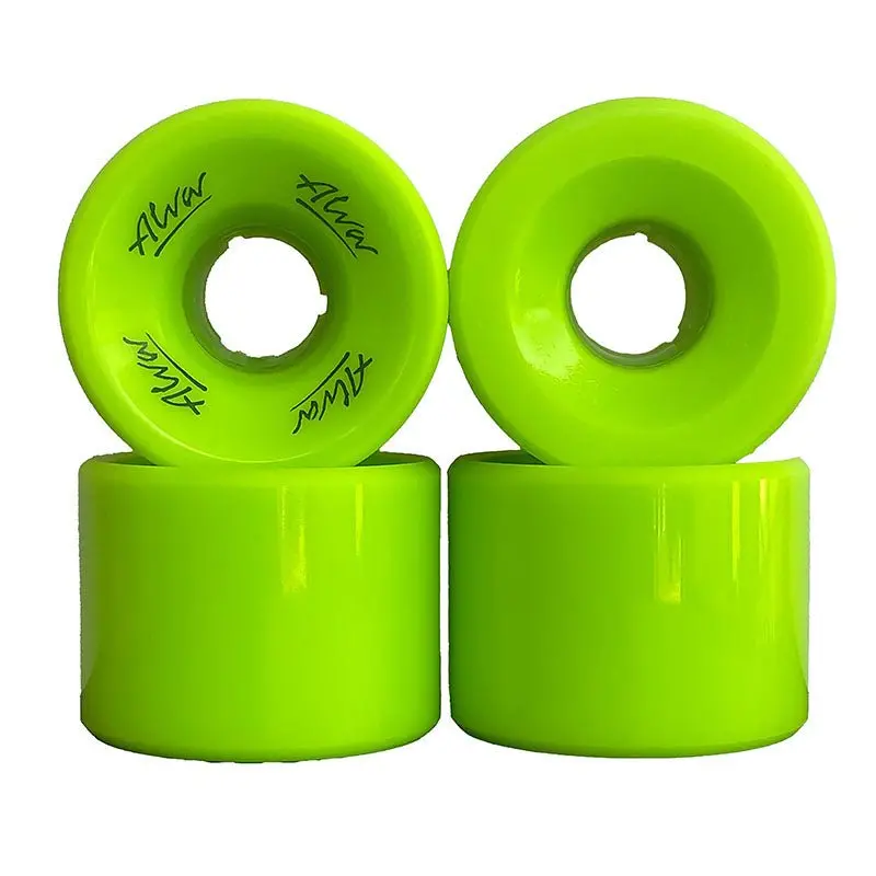 Alva Old School Flat Back Style Crypto Green Skateboard Wheels 4Pk 1