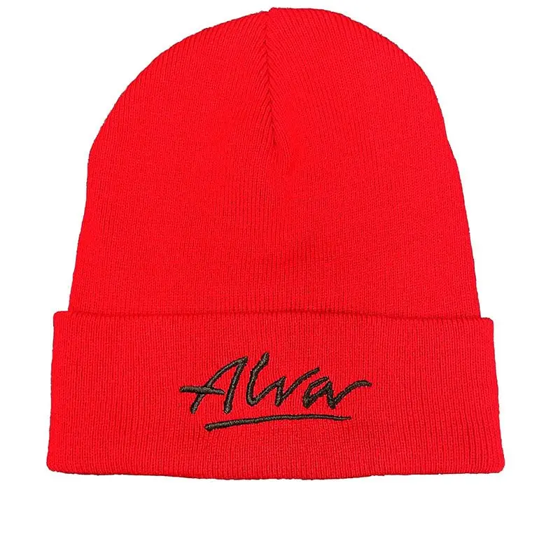 Alva Skateboards Red Og Logo Beanie 1