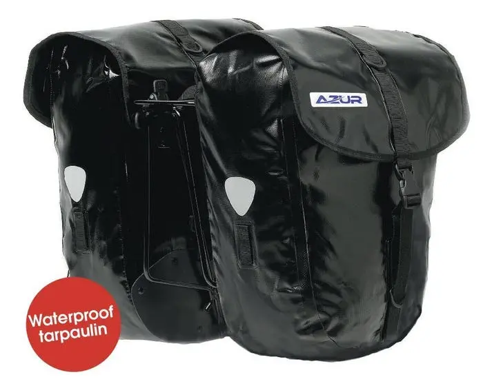 Azur Tarpaulin Pannier Set 54L Black 1