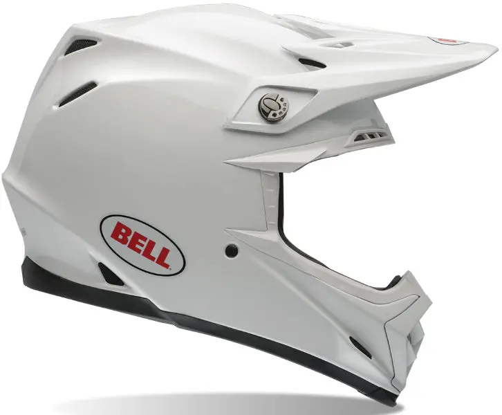 Bell - Moto-9 Carbon Flex Solid White Helmet 1