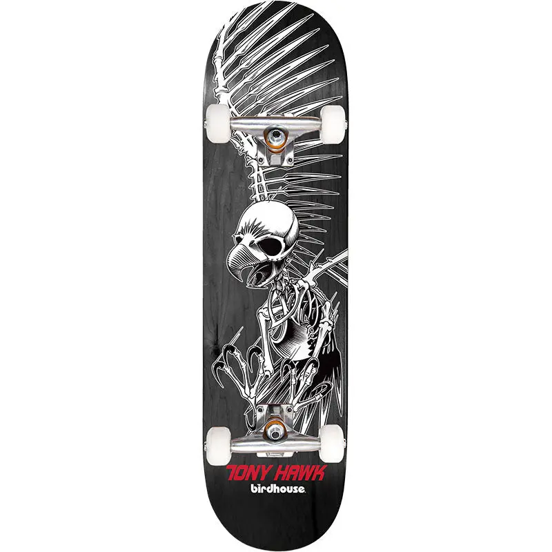 Birdhouse 8" Tony Hawk Full Skull Complete Skateboard 1