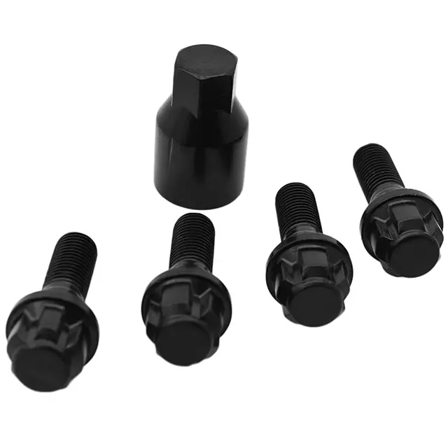 M14x1.25 Cone Seat Locking Wheel Bolts 28 Mm - 60 Mm Shank Length 1