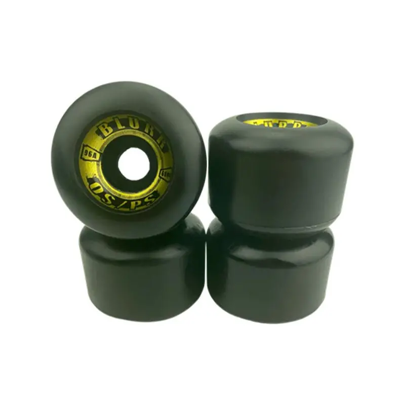 Blurr 60Mm 96A Re-Issue Swirl Conical Black Skateboard Wheels 4Pk 1