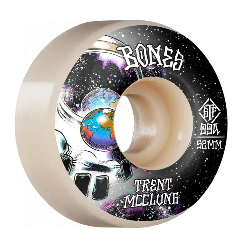 Bones 52Mm 99A Pro Stf Trent Mcclung Unknown V1 Standard Skateboard Wheels 4Pk 1