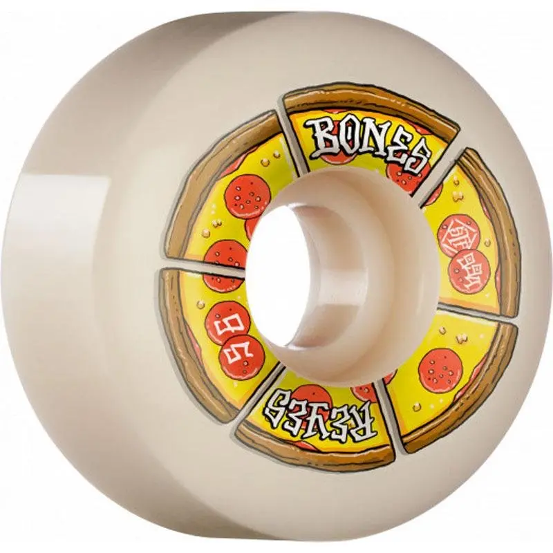 Bones 56Mm 99A Reyes Pipin Hot V6 Wide-Cut Skateboard Wheels 4Pk 1