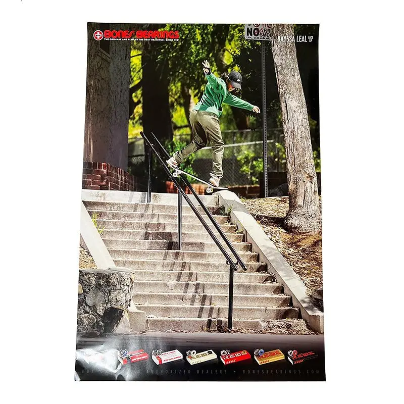 Bones Bearings 24" X 36" Rayssa Leal Back Lip Poster 1