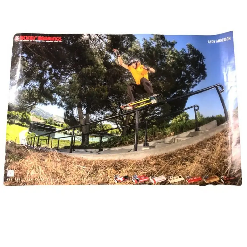 Bones Bearings 36" X 24" Andy Anderson Poster 1