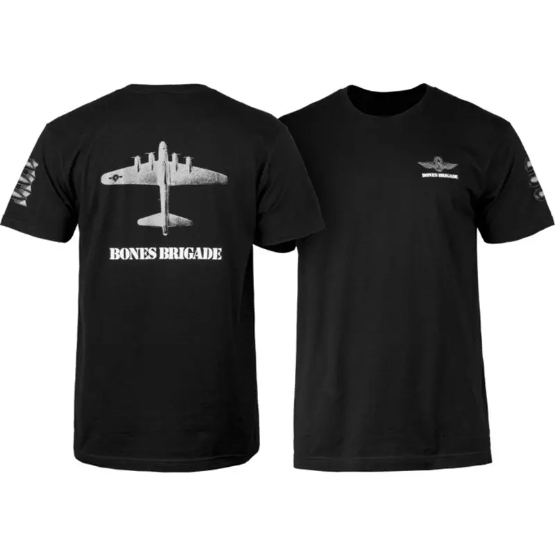 Bones Brigade Bomber Black T-Shirts 1