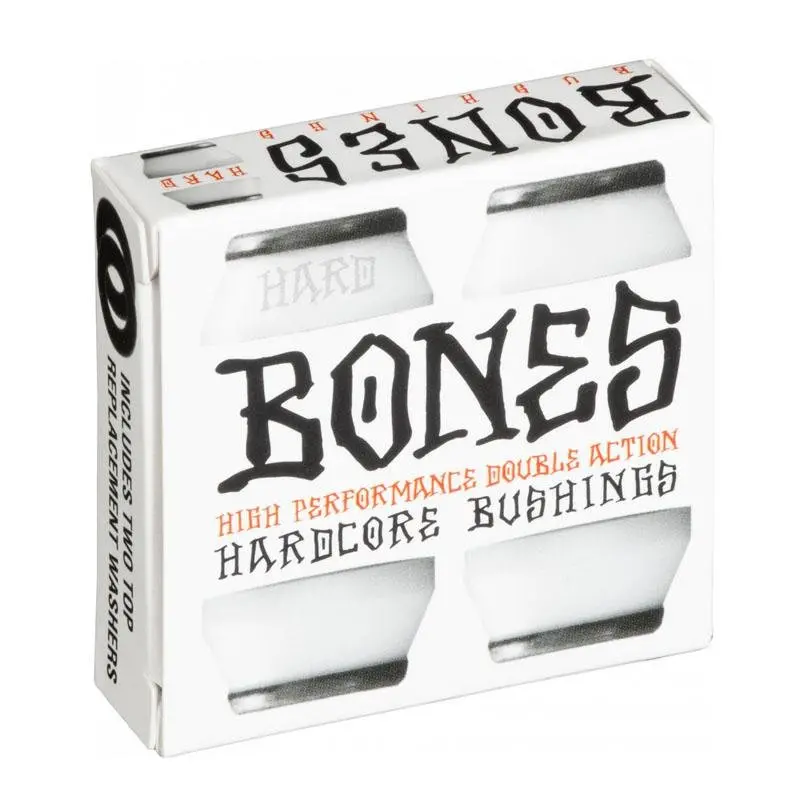 Bones (Hard) Black/White Skateboard Truck Bushing  Set Of 2 1