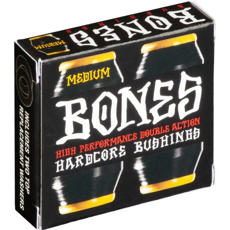 Bones (Medium) Black Skateboard Truck Bushing Set Of 2 1