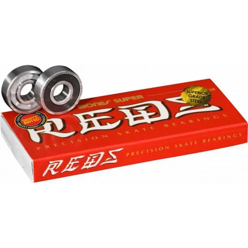 Bones Super Reds Skateboard Bearings (8 Pack) 1