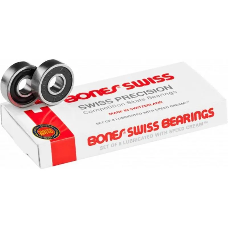 Bones Swiss Skateboard Bearings (8 Pack) 1