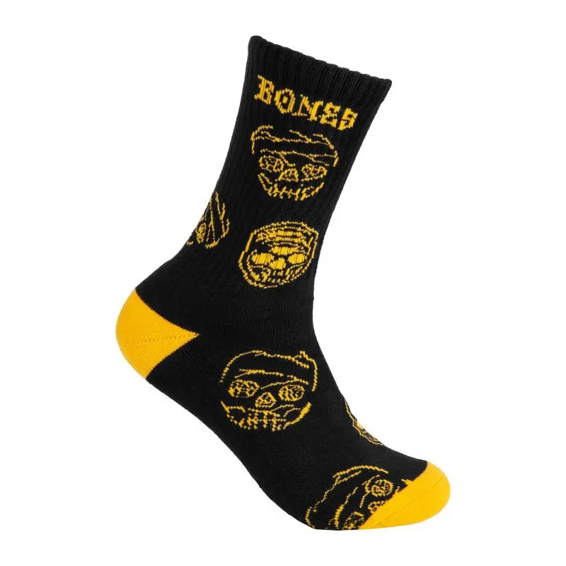 Bones Wheels Black & Gold Socks 1Pr 1