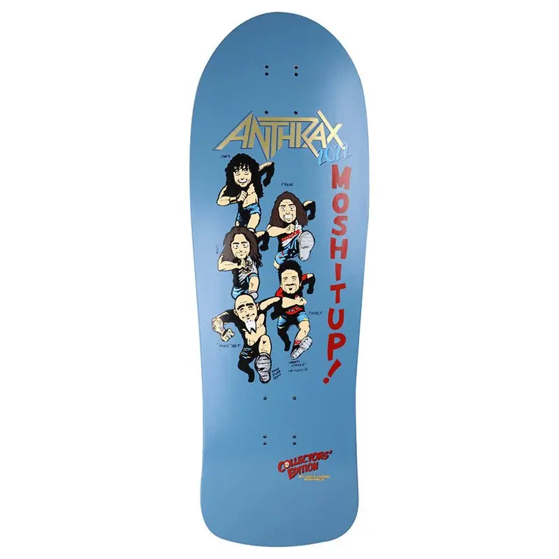 Brand-X Anthrax 2022 Collectors Edition 10" X 30" Shaped (Hand Screened) Skateboard Deck 1