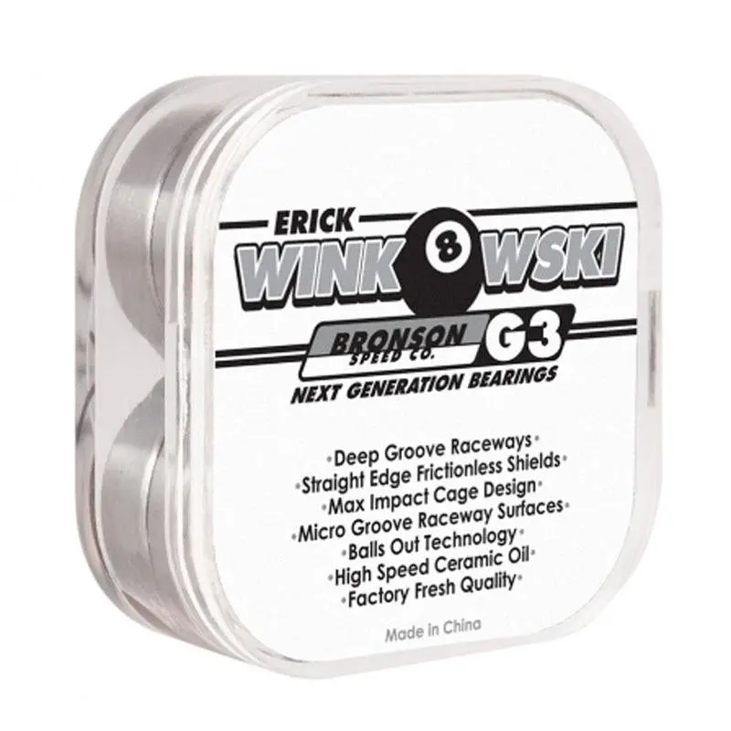 Bronson Speed Co. Erick Winkowski Pro G3  Skateboard Bearings (8 Pack) 1