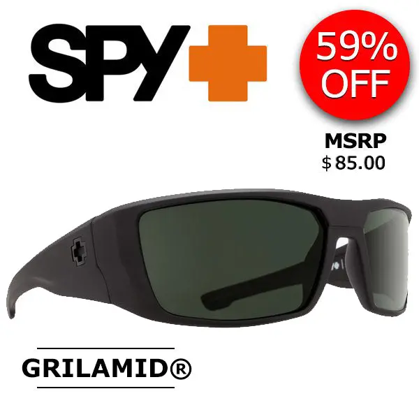 Deal Of The Week | Spy - Dirk Matte Black Ansi Sunglasses 1