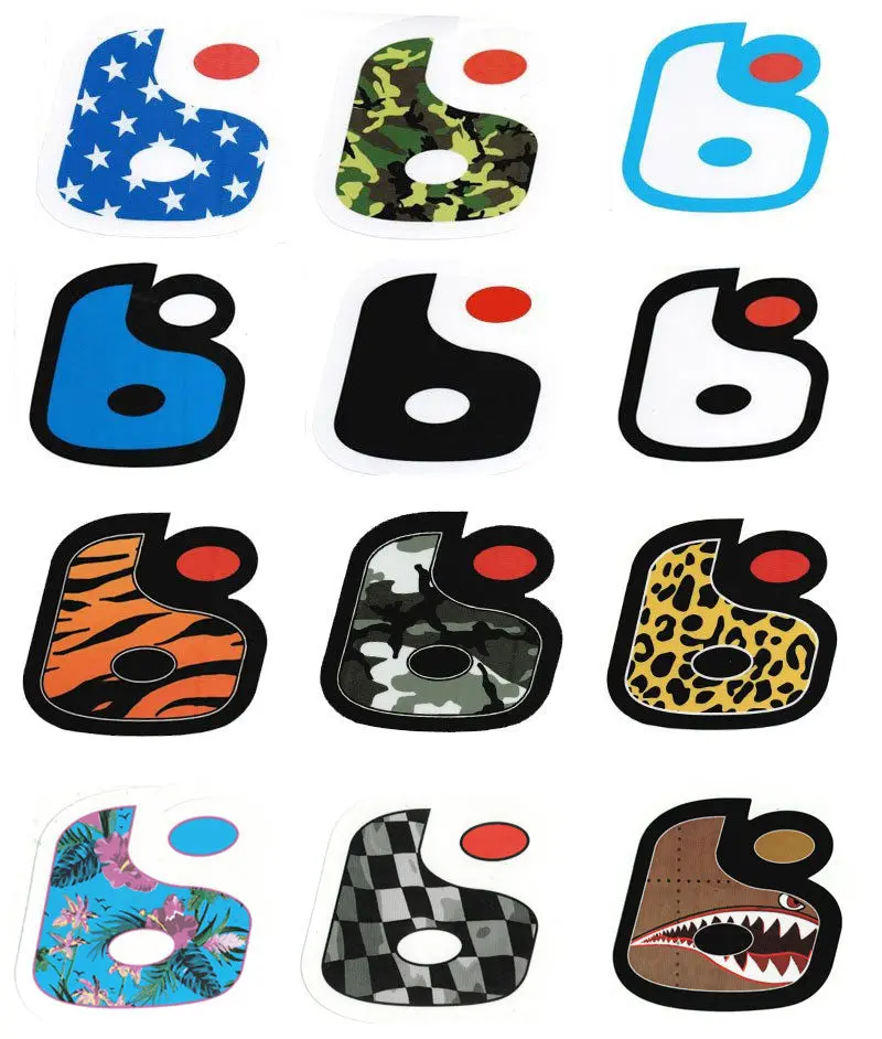 Bto Sports - Helmet Stickers ( Large ) (2 Per Order ) 1
