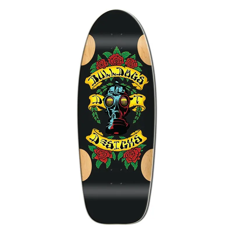 Bull Dog Designs Car Paint Black Formica 33"X 11.875"X Wb 18.5" Skateboard Deck 1