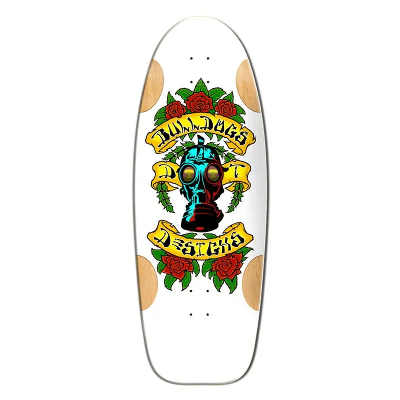 Bull Dog Designs Car Paint White Formica 33"X 11.875"X Wb 18.5" Skateboard Deck 1