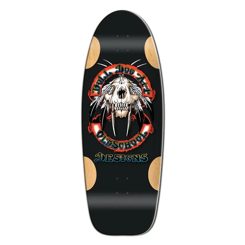 Bull Dog Designs Sabertooth Black Formica 33"X 11.875"X Wb 18.5" Skateboard Deck 1