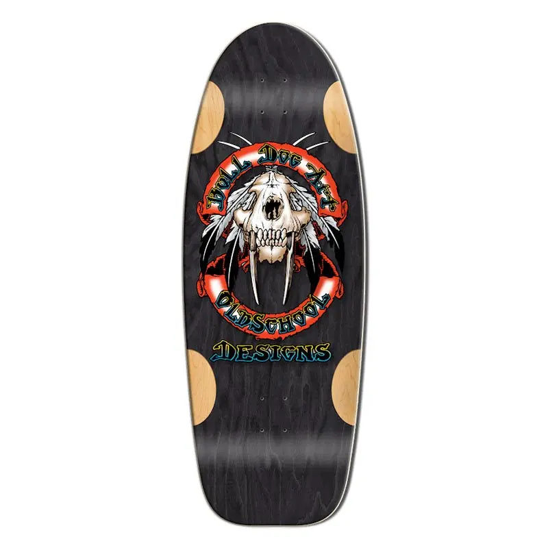 Bull Dog Designs Sabertooth Black Stain 33"X 11.875"X Wb 18.5" Skateboard Deck 1